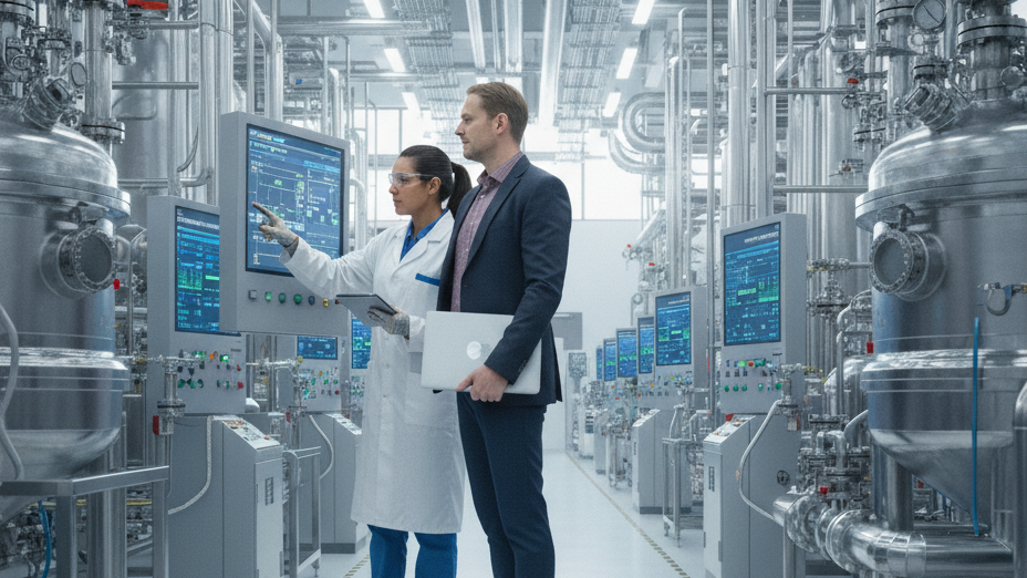Process industry - control room and HMI